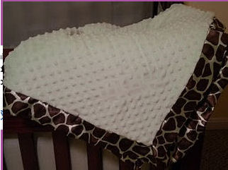M J's Homemade Baby Blanket that was made with Lots of Blood, Sweat, Tears, and Most of All Love by her Momma!