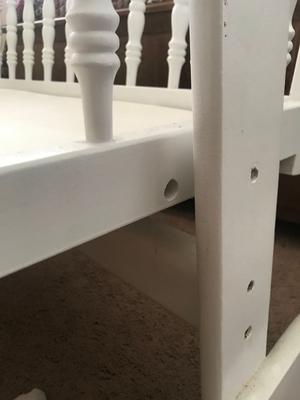 Metal Parts for a Jenny Lind Cradle 