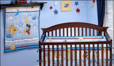 mickey mouse pluto nursery theme bedding set crib pictures