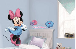 Baby Minnie Mouse Nursery Wall Decals with Name Stickers