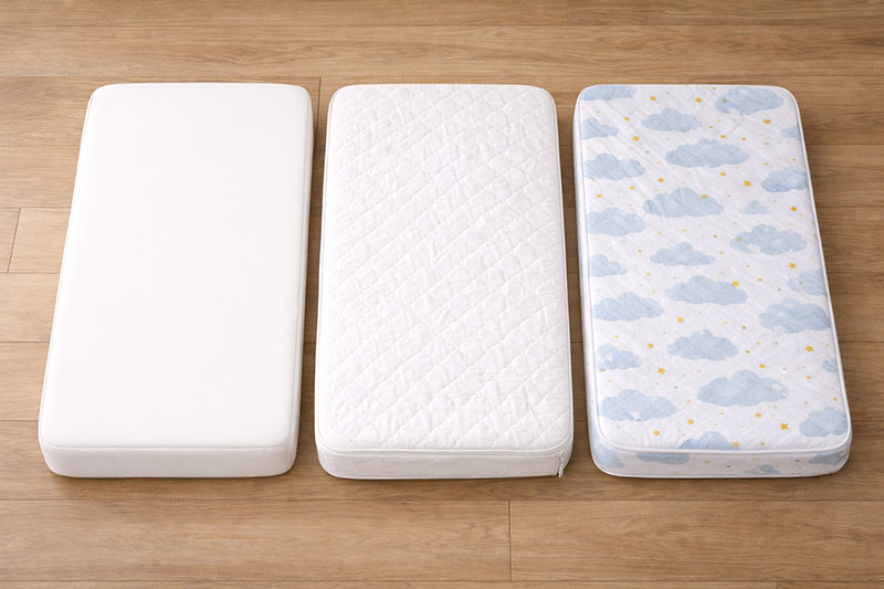 comparing mini crib mattresses for firmness and fit in a nursery setting