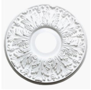 Paintable chandelier baby nursery room ceiling medallion