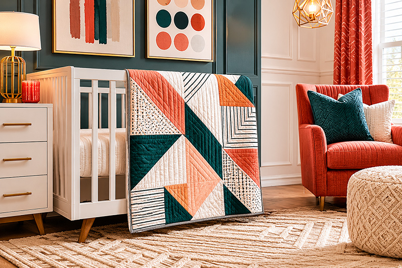 modern baby quilt patterns with fresh nursery quilt design ideas