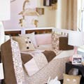 http://modern baby crib bedding contemporary nursery brown pink chocolate sets affordable cheap inexpensive