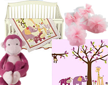 pink girl monkey business bedding pink monkey baby bedding crib nursery set