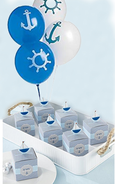 Nautical theme baby shower decoration ideas