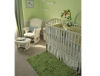 pale green and white neutral serene baby nursery picture decor