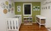 blue and green modern ikea baby neutral boy nursery picture