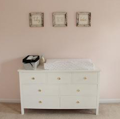 DIY handmade homemade Pottery Barn style baby girl nursery dresser woodworking pattern project
