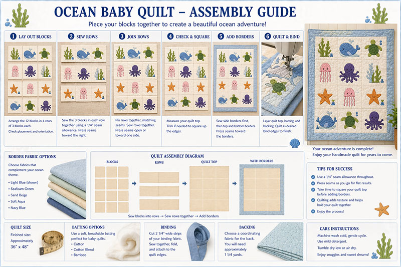 quilt rows aligned with sashing and borders