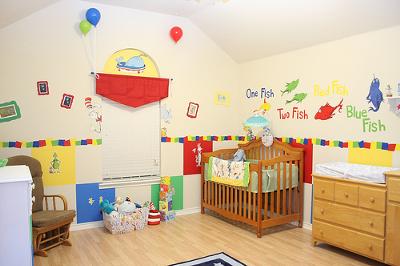 Joshua's Dr Seuss One Fish Two Fish Red Fish Blue Fish Baby Nursery Pictures