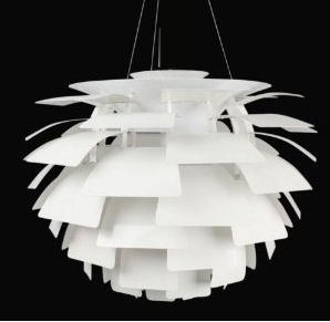 Modern white artichoke leaves layered baby nursery pendant ceiling lamp light