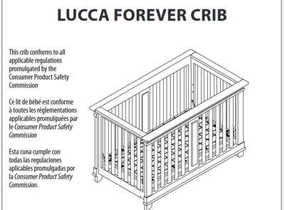 Pali Lucca Forever Crib Replacement Parts