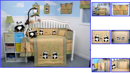 panda nursery bedding