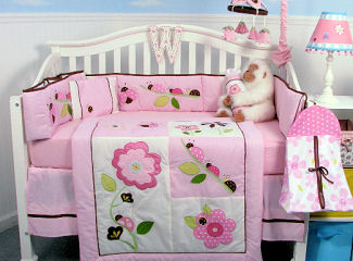 Pink ladybugs baby nursery ideas