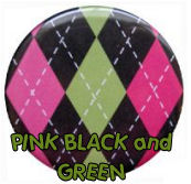 hot pink black green and white argyle nursery wall colors schemes pictures
