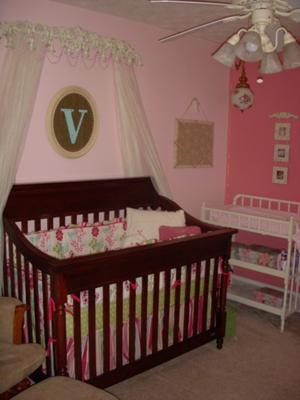 Touch of Vintage Love Pink Baby Girl Nursery