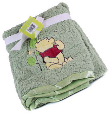 Gender neutral plush Winnie the Pooh Baby Blanket Gift Set