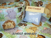 portable jungle theme animal baby crib bedding sheets travel crib bedding set