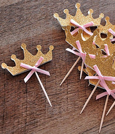 Princess tiara cupcake toppers to make homemade