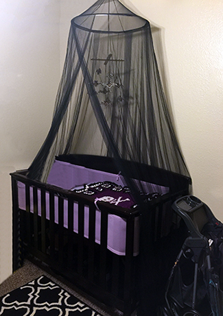 purple nursery bedding