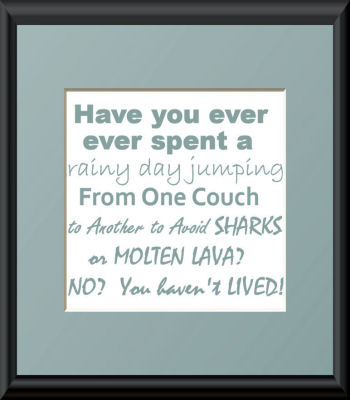 Original free printable baby boy nursery wall art framed in a black document frame