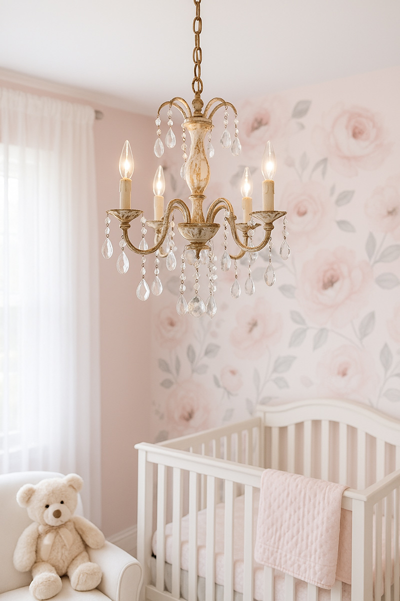 nursery lighting ideas for baby girls