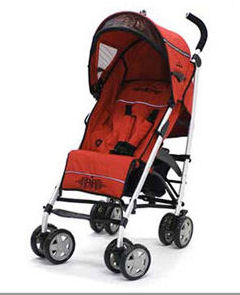 icoo infinity rock star pluto baby stroller skull gothic red