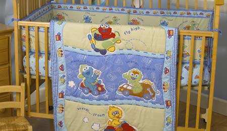 sesame street crib bedding