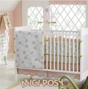 Shabby chic grey and yellow sunshine sunflower flower garden nursery theme ideas with gray yellow and white crib bedding set