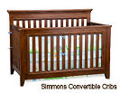 Simmons convertible baby crib in Espresso brown