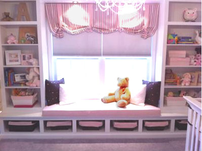 Easy to Sew Pink Baby Girl Nursery Window Valance Design for an Elegant Princess Nursery Room