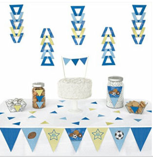 Sports theme baby shower decorating ideas for a baby boy