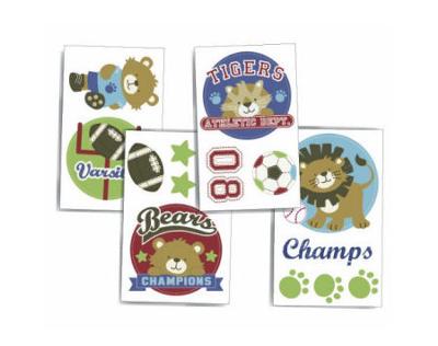 Baby Jungle Animals Sports Nursery Wall Decals