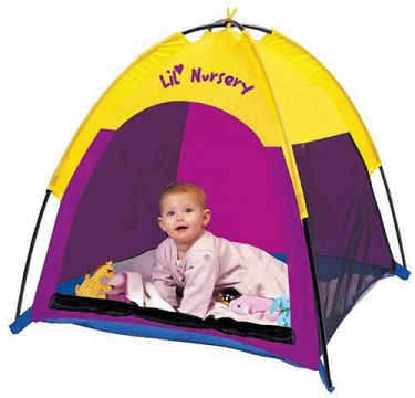 Mosquito proof beach sun tent canopy for a baby that has been UV treated SPF 30 with a breathable mesh ventilation panel.