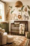 Baby's Safari Nursery with a DIY Safari Wall Mural With Jungle Animals