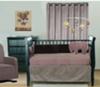Plum purple copper and gray baby elephants and hot air balloons nursery theme