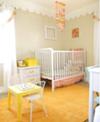 Chic Baby Girl Pink and Yellow Nursery