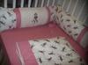 Custom sock monkey fitted crib sheet and bumper pad