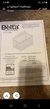 Owner's crib assembly instructions manual for a Delta 4 in 1 crib, Style 6992-645