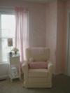 The Seating Area in our Elegant Pink Nursery