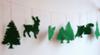 Green Felt Garland Forest Friends Baby Nursery Wall Decorations Deer Created by atelierpompadour Etsy