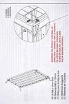 Metal baby crib mattress support frame from owner's crib assembly instructions manual