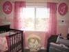 Modern yet vintage pink nursery decorated for our baby girl