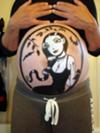 Nemi- norwegian comic cartoon Pregnant Belly Paintings