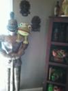 This isn't a frog prince nursery theme but the stuffed, green frog on the shoulder of the knight's armor adds a whimsical touch to the decor.