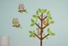 Tree Nursery Wall Decor with Squirrels and Baby Owls