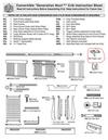 Baby's Dream Generation Next Crib parts diagram and assembly instructions manual sheet