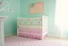 Mom's pink and aqua DIY nursery ideas plus help from loving family members = a baby girl's dream room!
