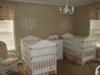 An Elegant Twin Walk In The Park Pink and Brown Toile Baby Girl Nursery Design